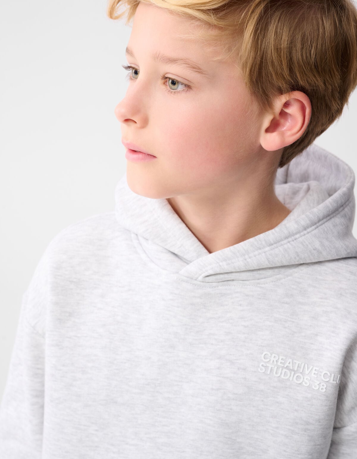 Minimal Hoodie Lichtgrijs