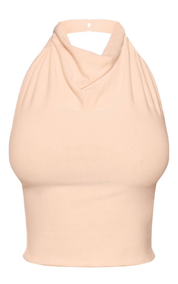 Crème Haut Court Col Bénitier Doux Ensemble Coordonné