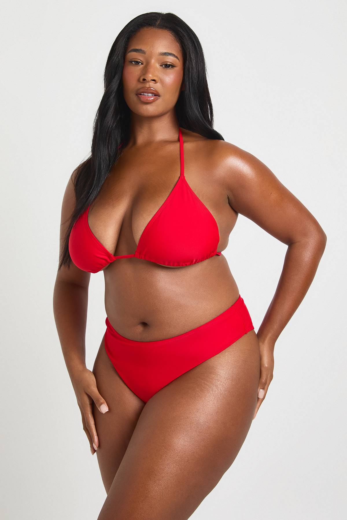 boohoo Culotte Taille Haute Essentials Unie Grande Taille