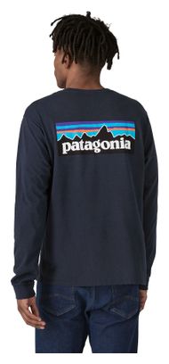 T-Shirt Manches Longues Patagonia P-6 Logo Responsibili-Tee Bleu