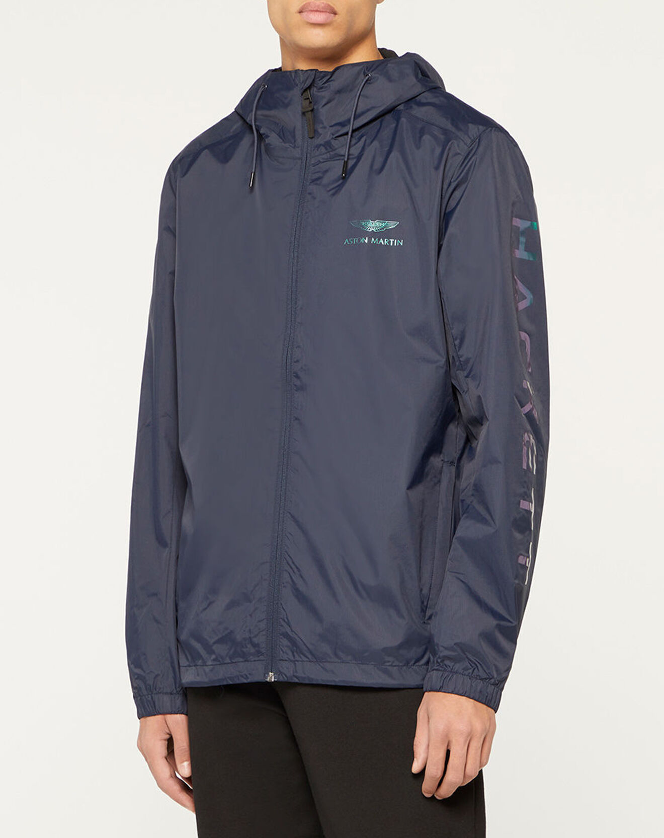 Hackett London Coupe-Vent Hoodie Aston Martin Racing bleu marine