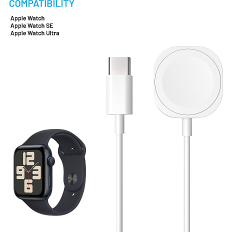 Fixed lightning kabel 1 meter - hvid