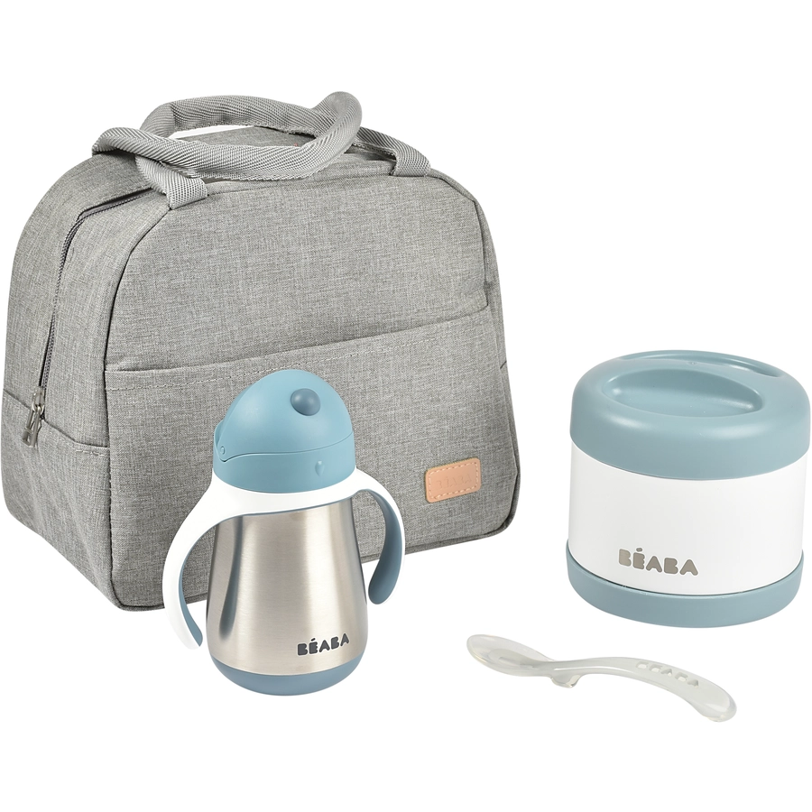 BEABA® Mahlzeit-Taschen Set On-the-go - windisches blau