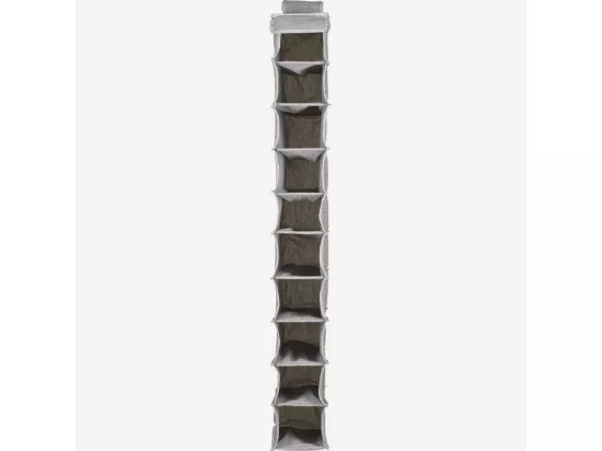 HABITAT - Rangement suspendu 10 cases en tissu - Gris - Barnabe