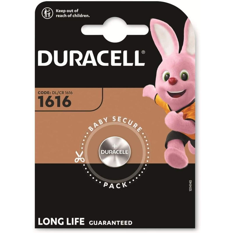 Duracell Knopfbatterie, 1616/CR1616, 1 Stück