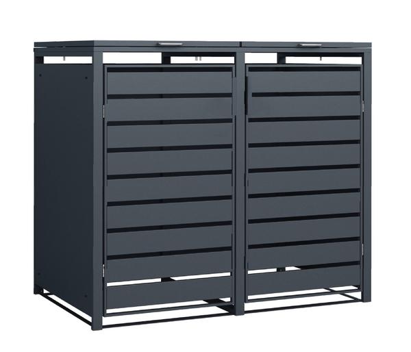 Westmann Mülltonnenverkleidung Kubus 2er Box,