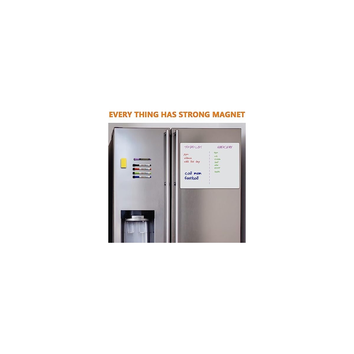 Magnetisk tavle for kjøleskap Hvit A3