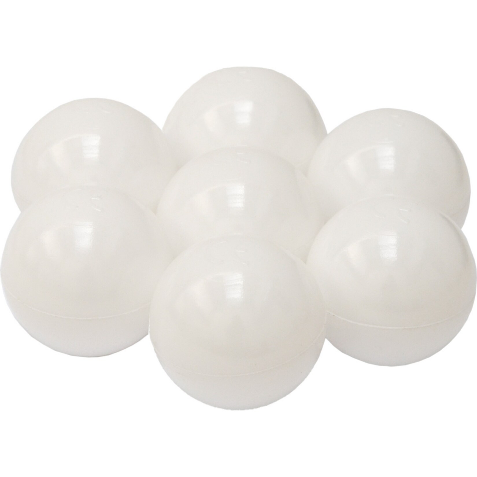 50 Bälle für Bällebad 5,5cm Babybälle Plastikbälle Baby Spielbälle Weiß