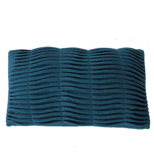 Small wave deep blue kussen