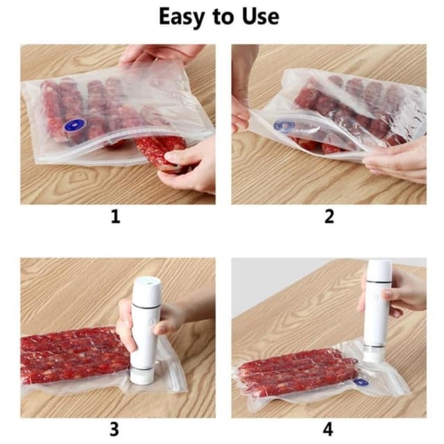 Food Vacuum Sealer USB genopladelig håndholdt trådløs 800mAh