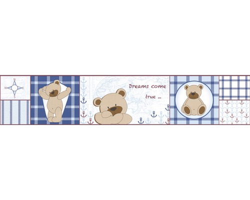 Rand 8986-16 Alleen Randen 9 zelfklevend zelfklevend beer blauw 5 m x 10 cm