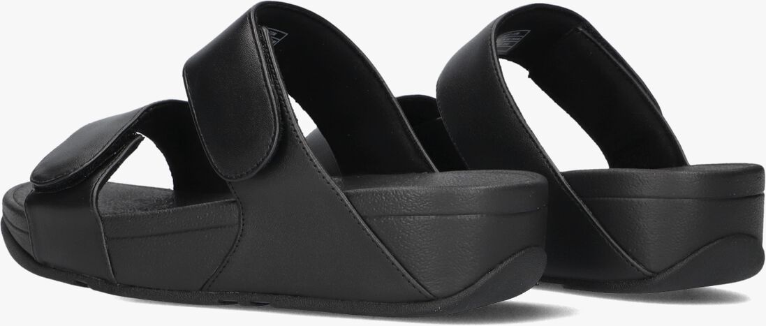 zwarte fitflop slippers lulu adjustable shimmerlux sides