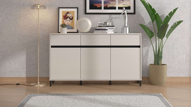 INOSIGN Sideboard »Marron, Kommode, vielseitig einsetzbar« Breite 157 cm, mit 3 Schubladen, hinter je Tür 2 Fächer