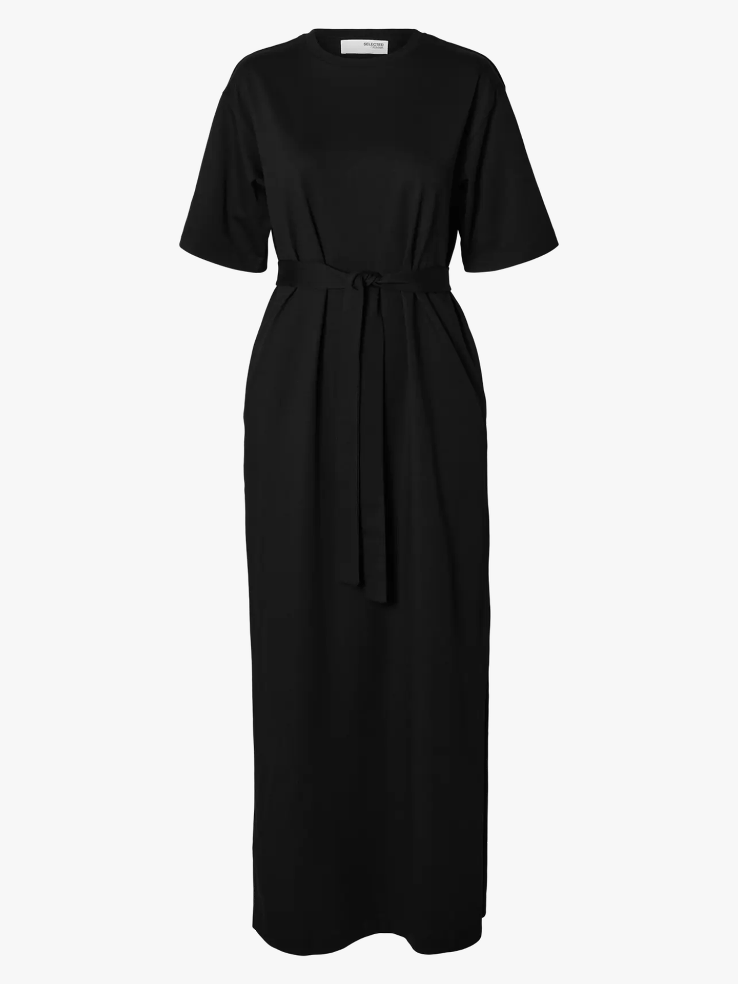 Essential Short Sleeve Pocket Ankle Dress