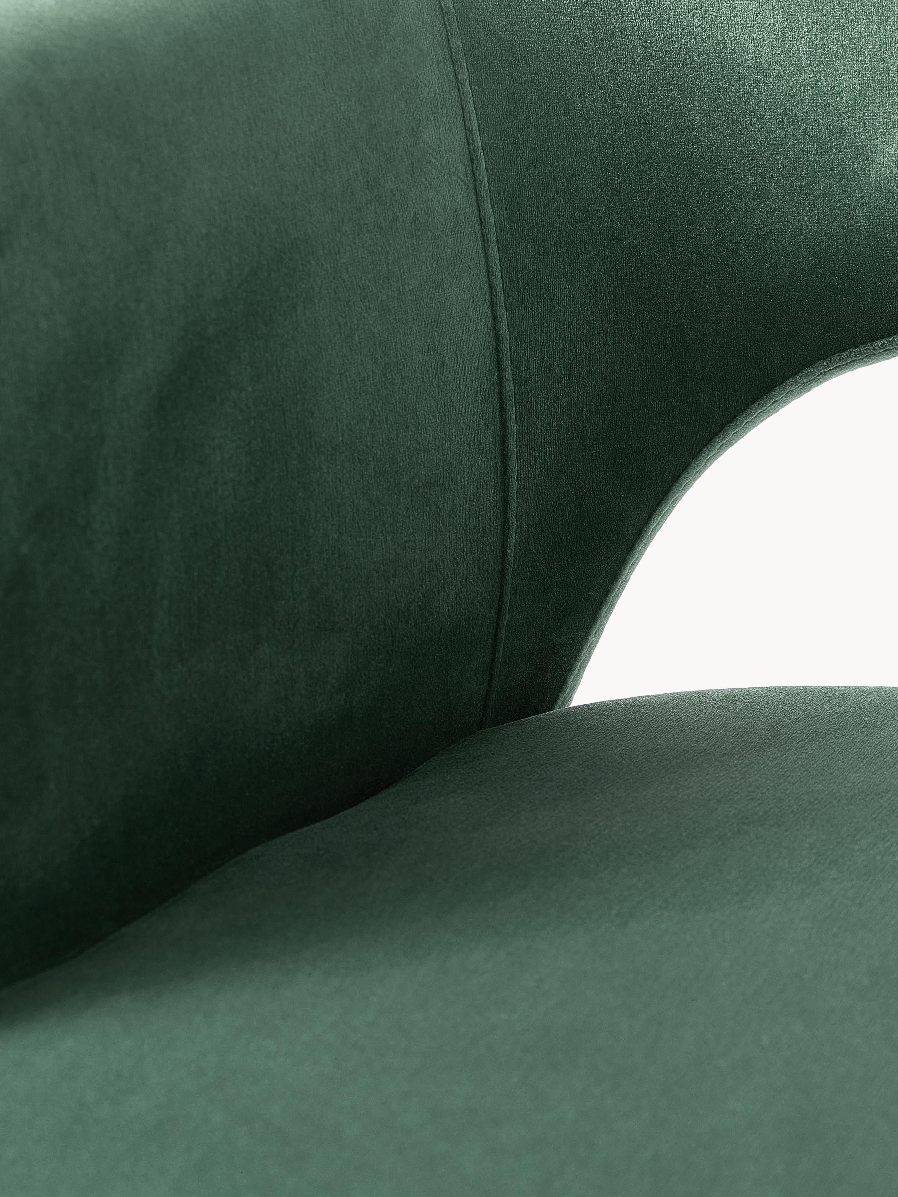 Fluwelen armstoel Rachel