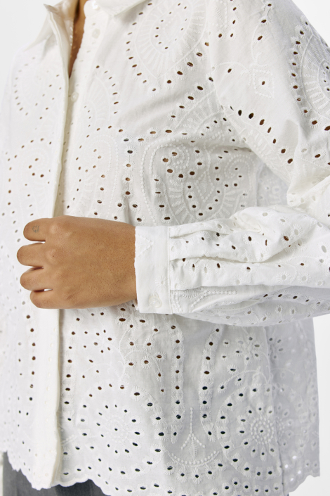 Object witte dames blouse