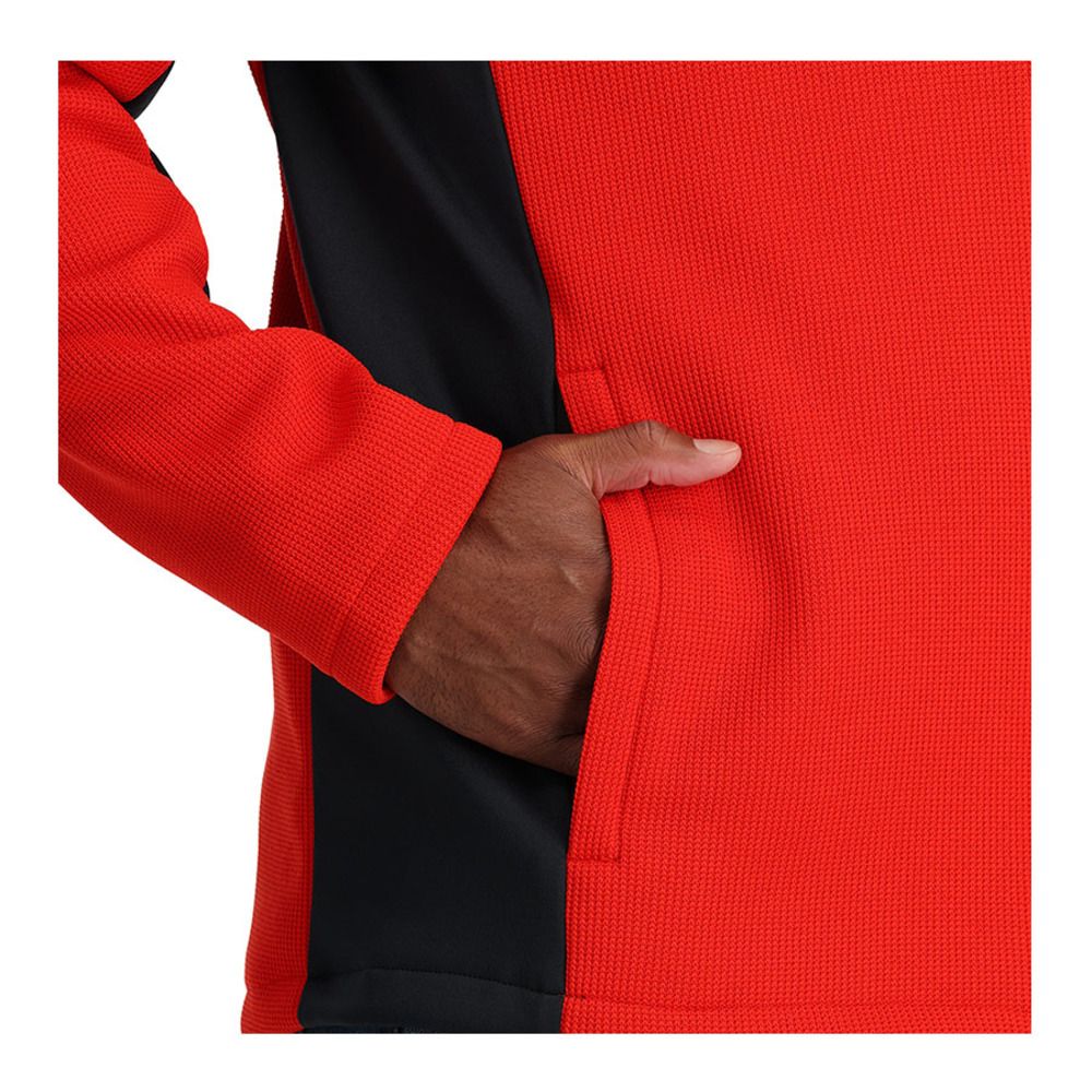 Spyder BANDIT FULL ZIP - Polaire Homme volcano