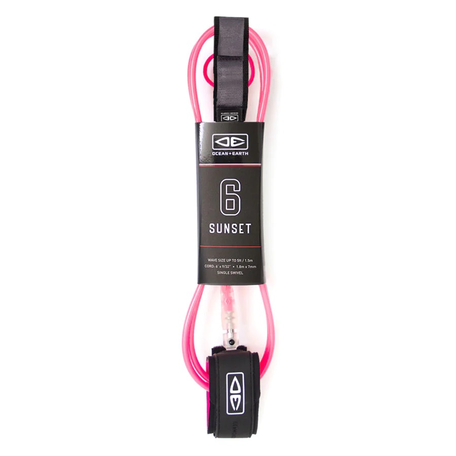 Ocean and earth Sunset leash 6'0 Yellow