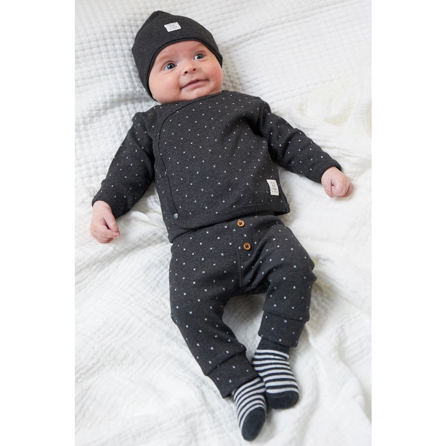Feetje Hose AOP Mini Person anthrazit-melange
