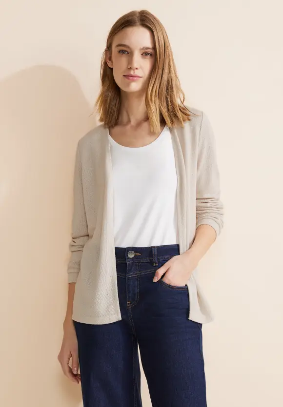 Sommer Strickjacke - smooth sand beige