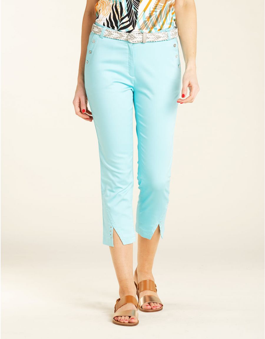 Pantacourt turquoise