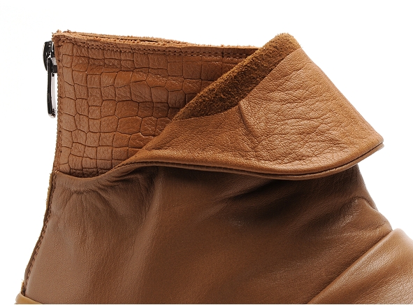 Mamzelle boots bottine plates femme plenita marron