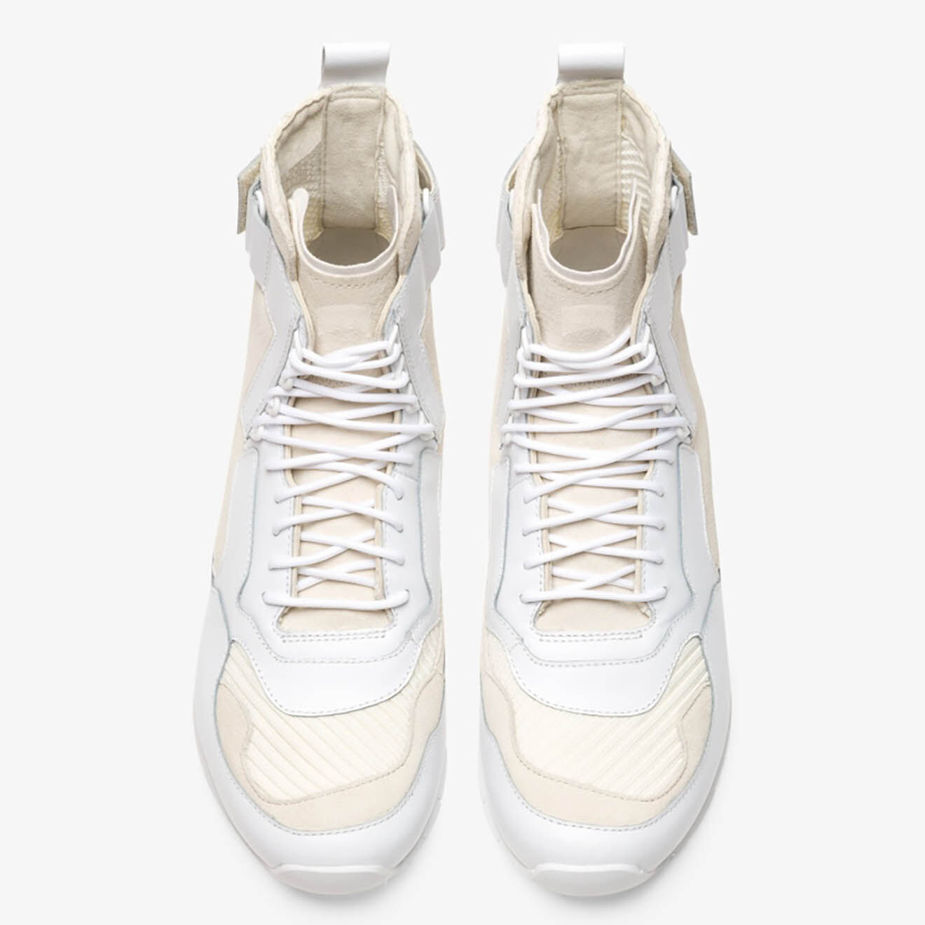 Camper Baskets en Cuir & Mesh Nothing blanc/crème