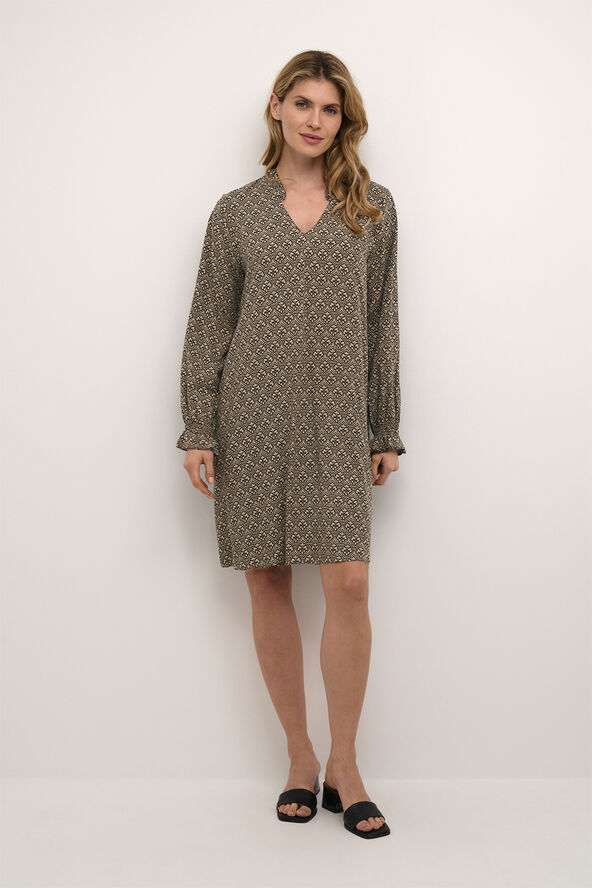Culture CUsafi Bello Dress Sand graphic