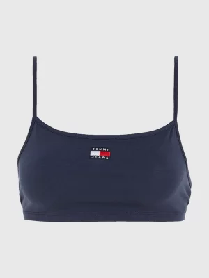 Top cropped ultra com amarração nas costas e distintivo
