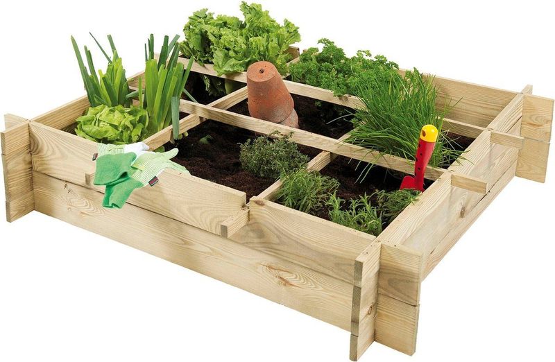 Tuinkas - Mini Garden - Impregneerd Grenen - Inclusief Anti-Uitspoeldoek