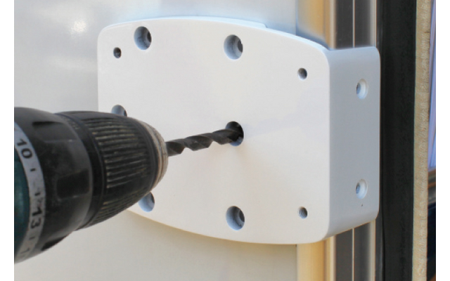 HEOSafe Door Frame Lock Zusatzschloss mit Befestigungsplatte für die Montage an Türrahmen, Serviceklappen und Heckgaragen