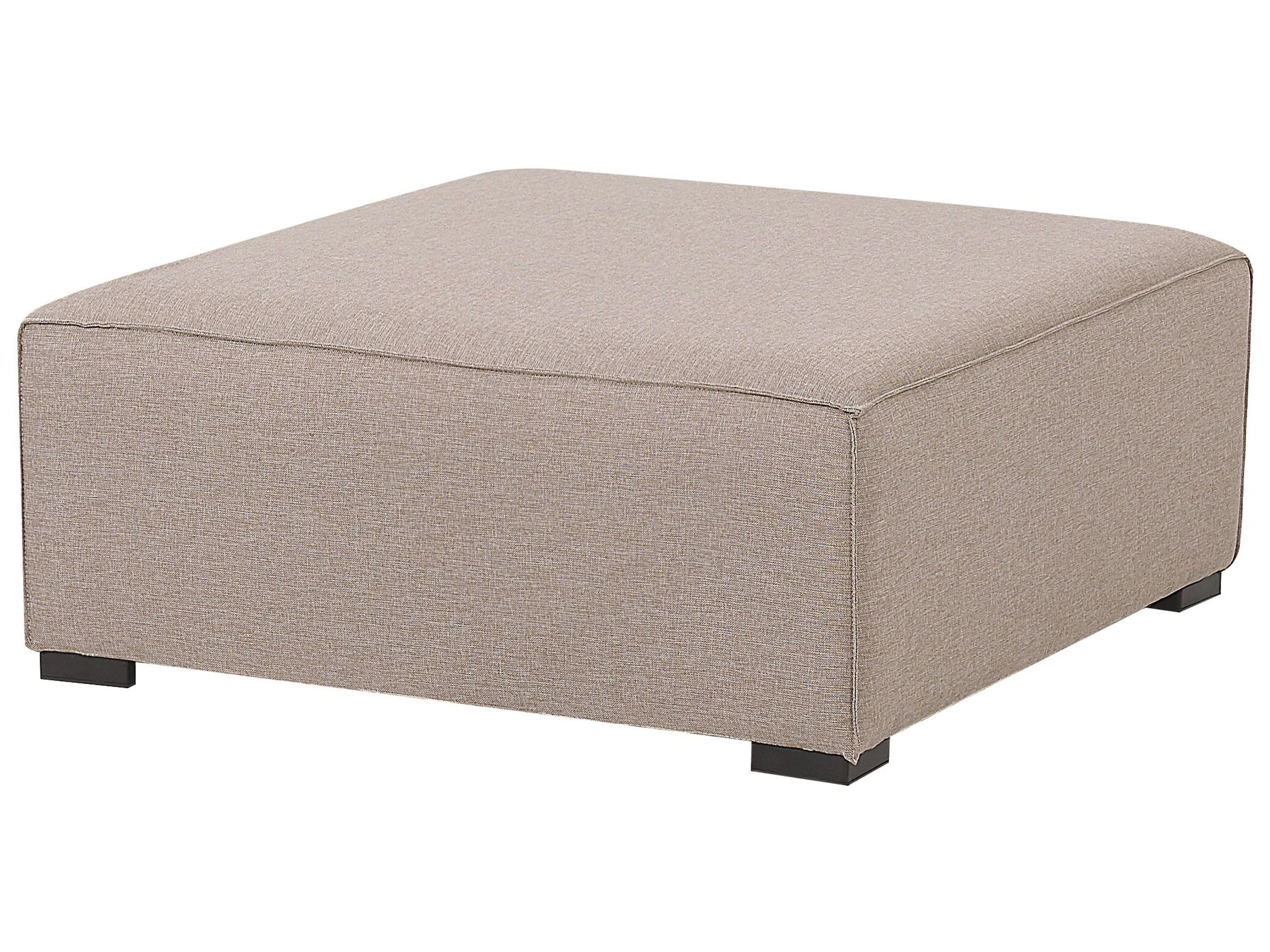 Tuin hoekbank met ottomaan 7-zits AREZZO rechtszijdig modulair Beige