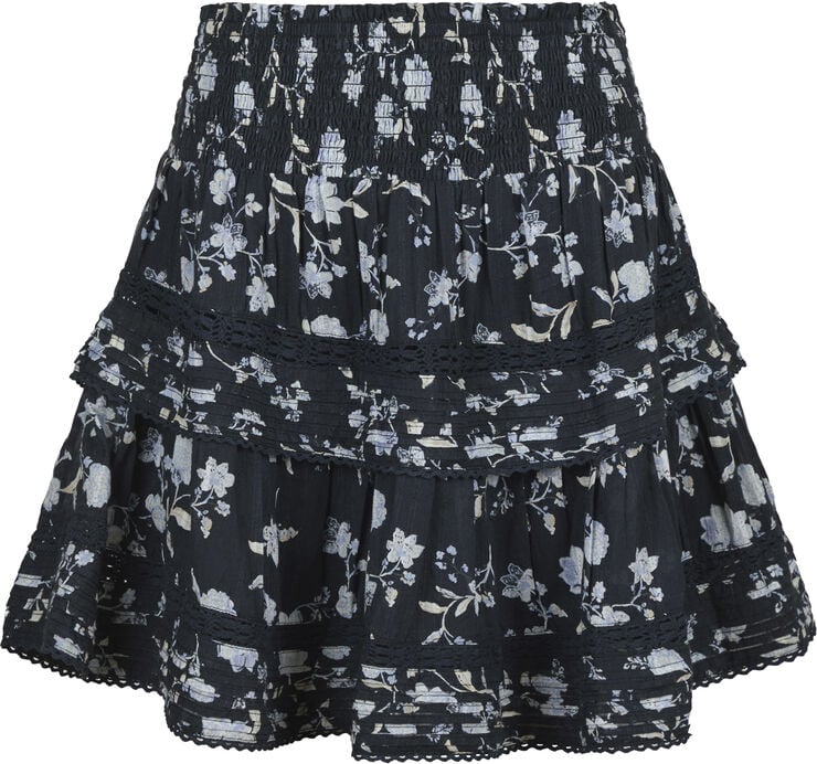Neo Noir Kenia Night Flower Skirt Navy
