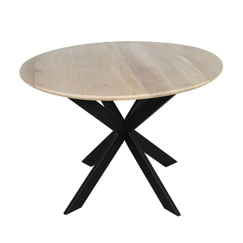Eettafel Naturel Hout - 110x110x76cm - Ferris