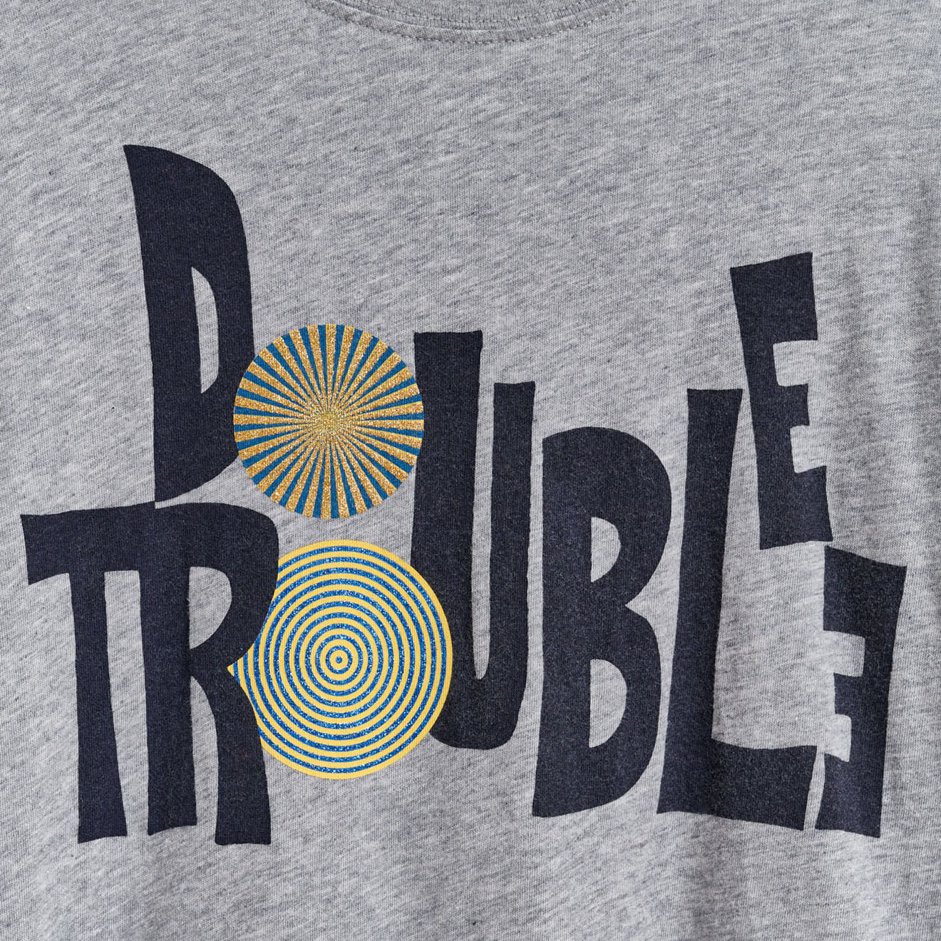 Bellerose T-Shirt en Coton Avea imprimé gris
