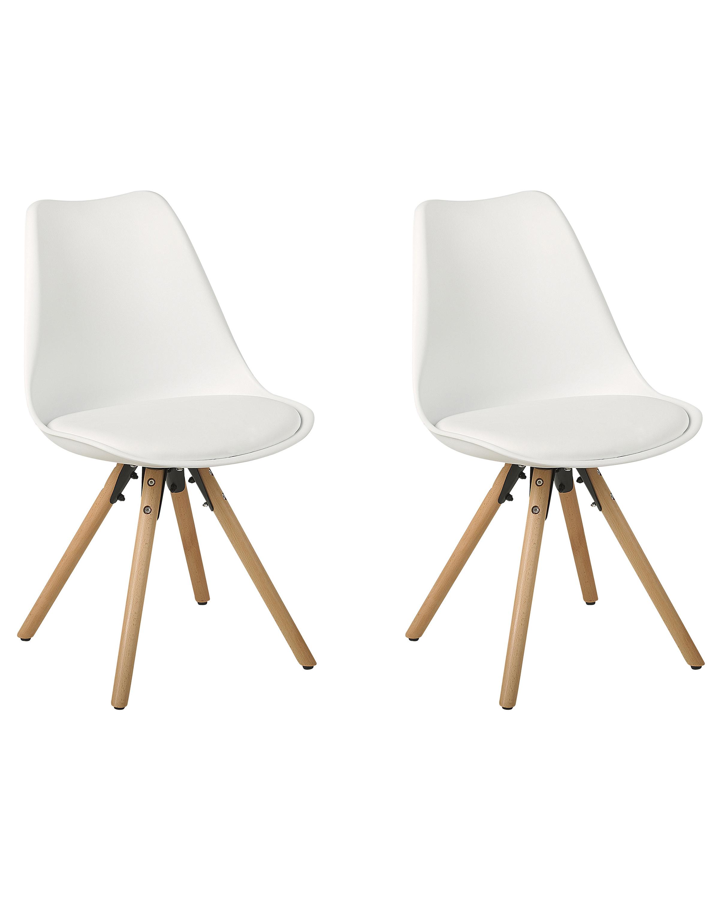 Set van 2 eetkamerstoelen DAKOTA Wit