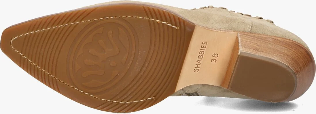 SHABBIES beige shabbies enkellaarsjes lute ankie