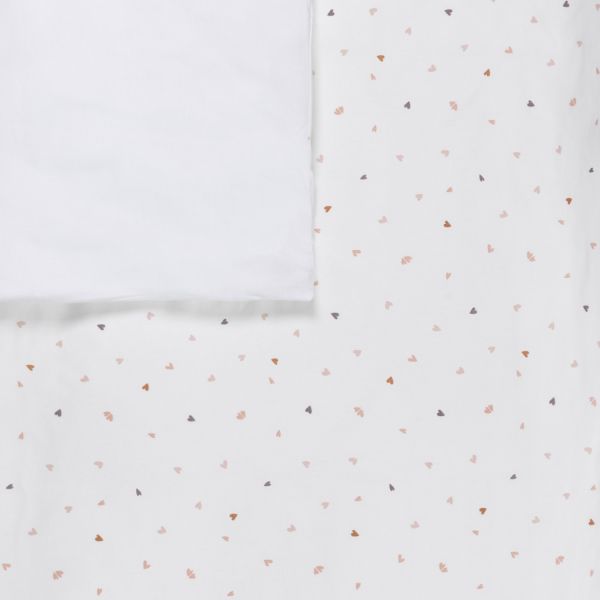 Bink Bedding Heart Dekbedovertrek - 120 x 150 cm - Hartjesprint
