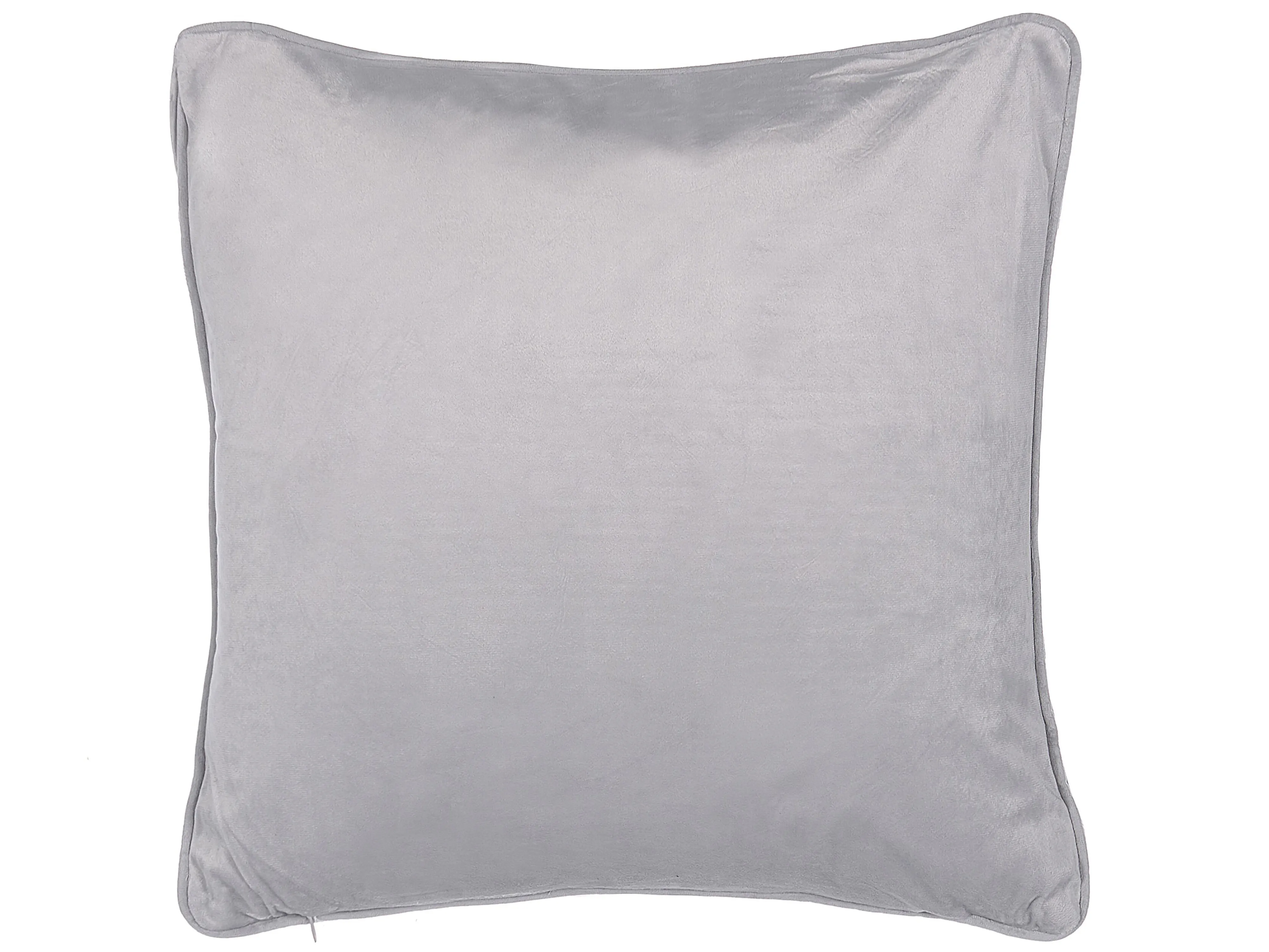 Set van 2 sierkussens MOTARI Fluweel 45 x 45 cm Grijs geometrisch patroon