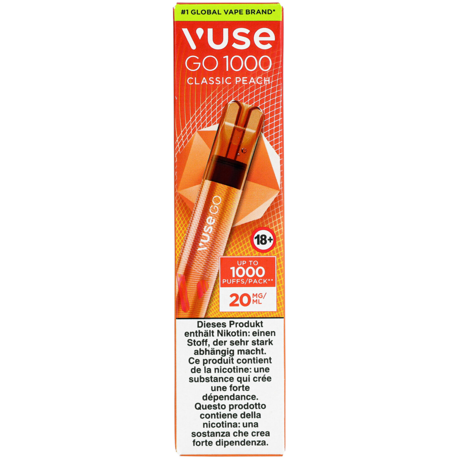 Vuse GO 1000 Pen Classic Peach