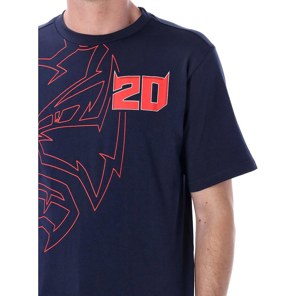 Fabio Quartararo - T-shirt FQ20 N°4 Bleu / Rouge