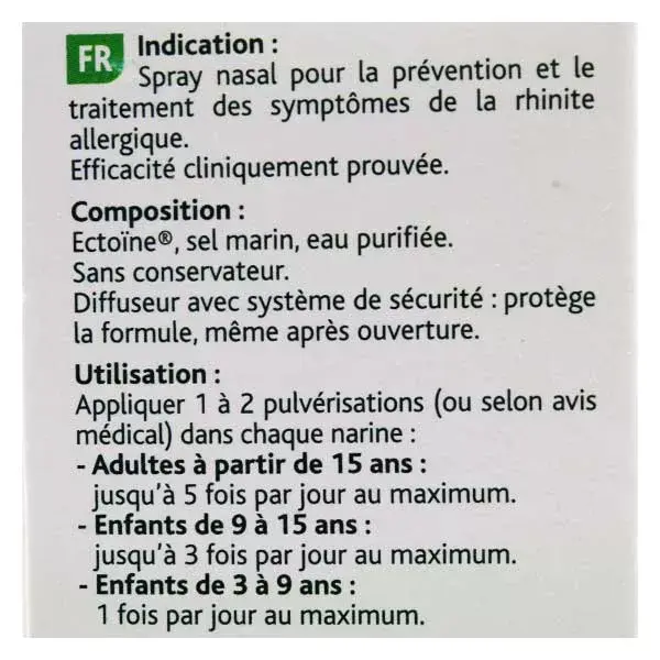 Spray para rinite alérgica HUMER para maiores de 6 anos, 20ml