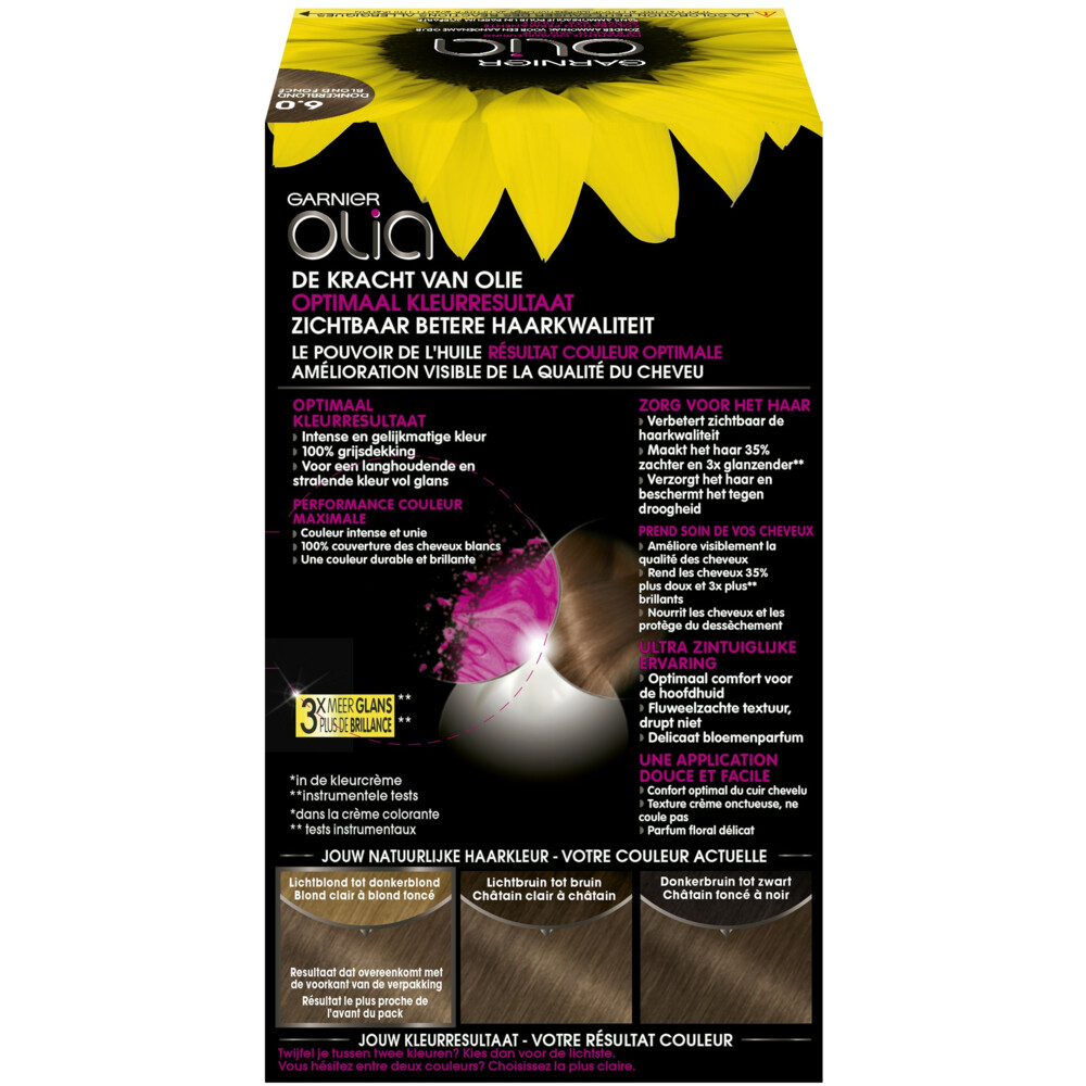Garnier Olia Permanente Crèmekleuring 6.0 Donkerblond