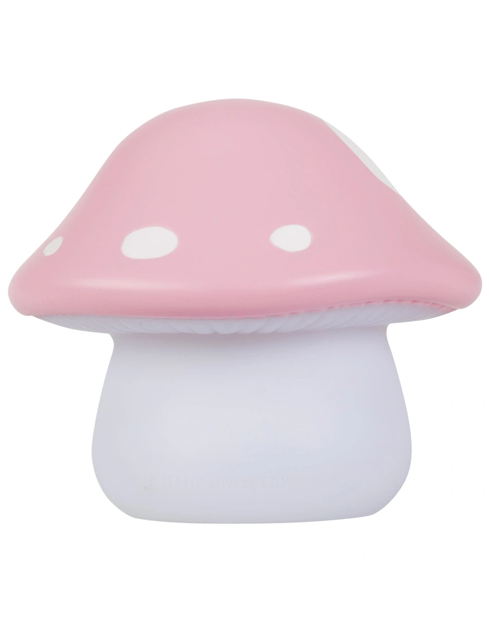 LED-Nachtlicht LITTLE LIGHT – MUSHROOM in rosa/weiß