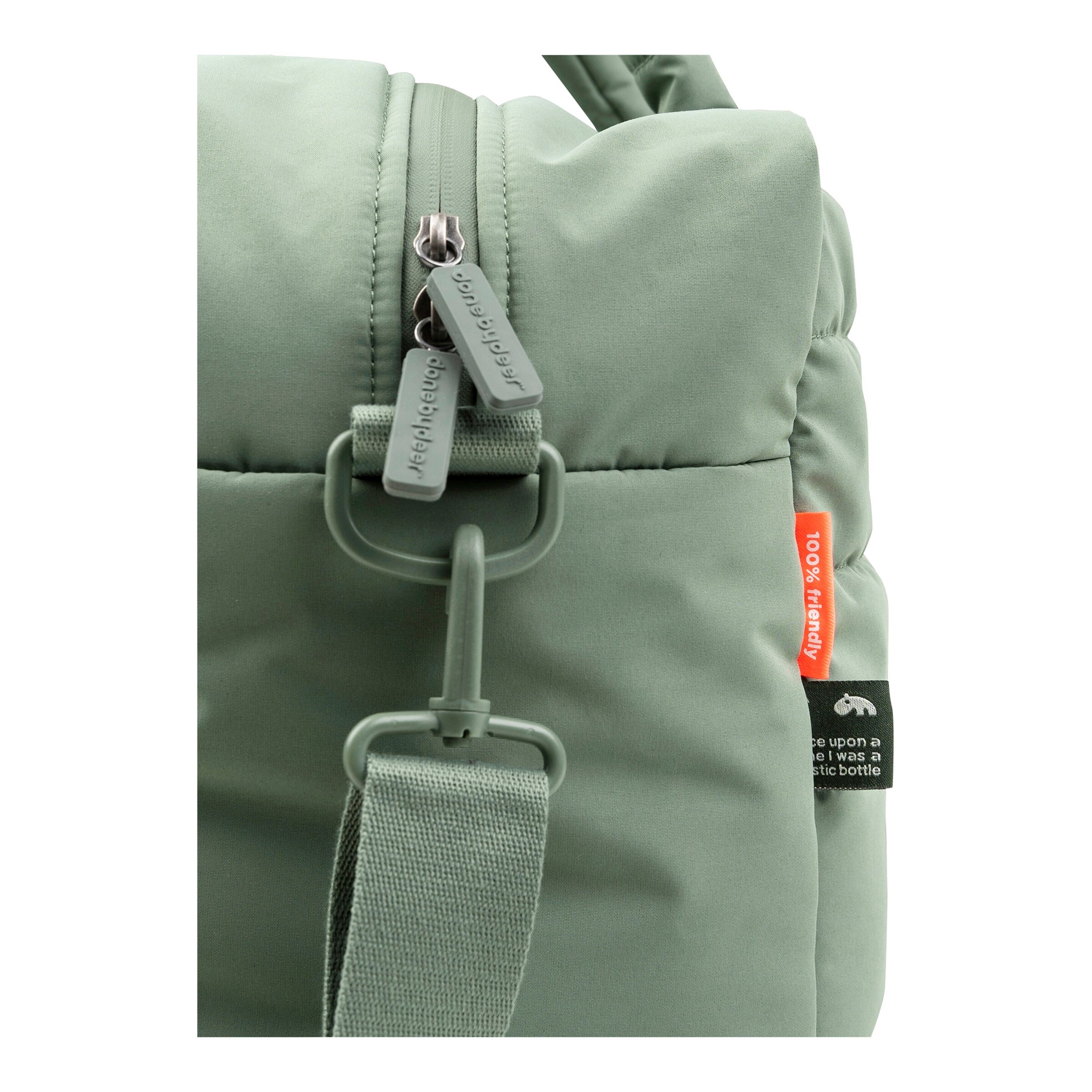 Done by Deer Gesteppte Wickeltasche grün