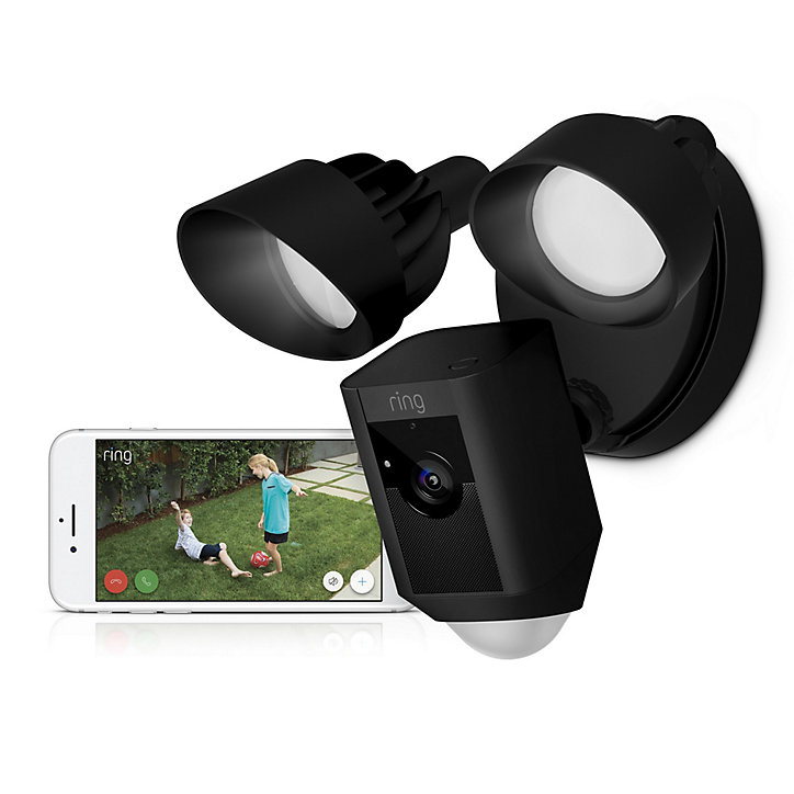 Camera de vidéosurveillance extérieure Ring Floodlight Cam Wired Pro noir