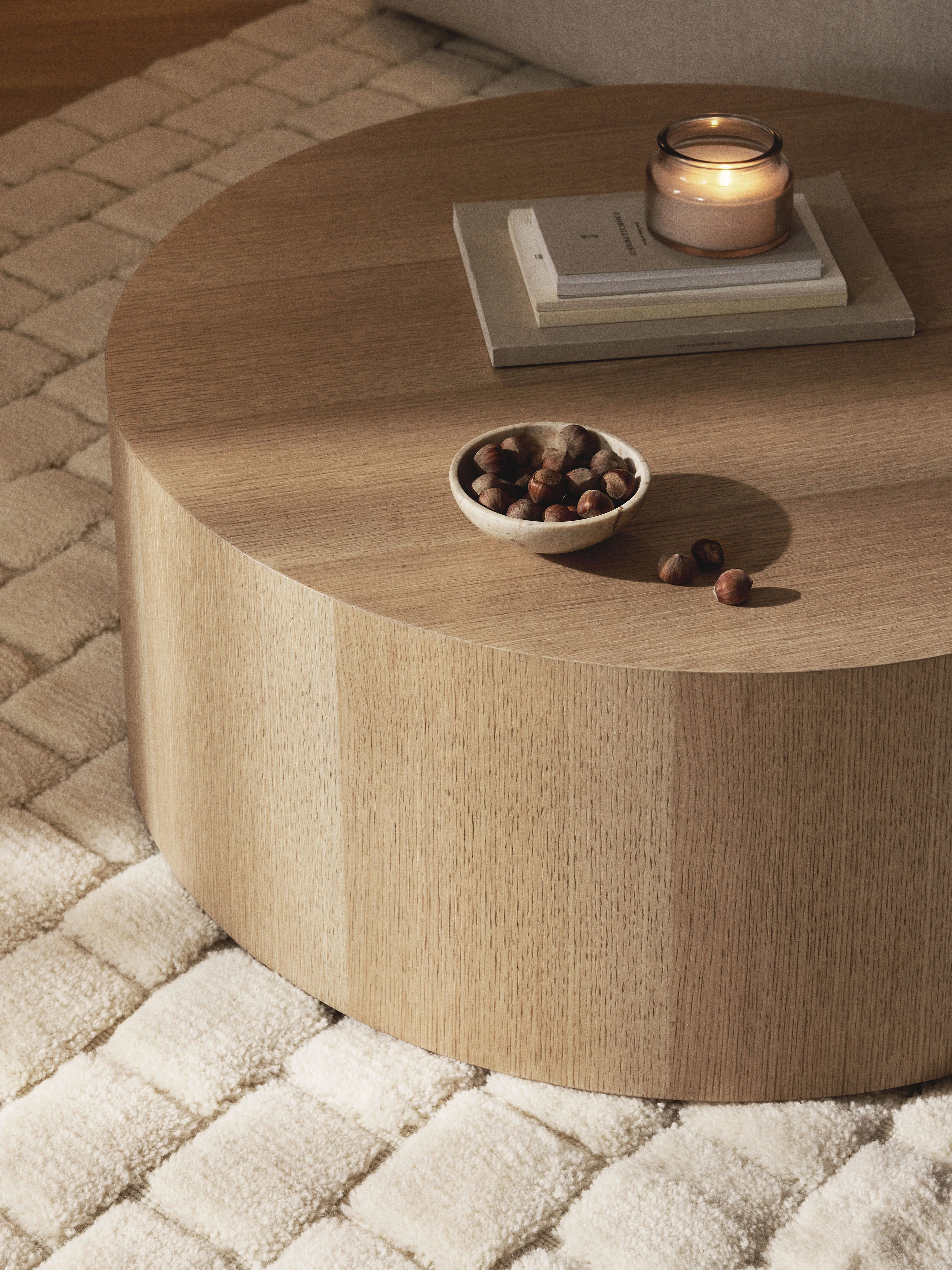 Ronde houten salontafel Dan