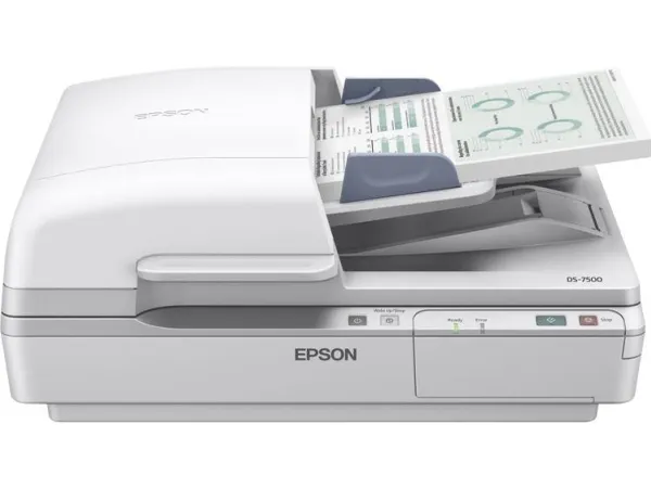 Epson WorkForce DS-7500 - Dokumentscanner - Duplex - A4 - 1200 dpi x 1200 dpi - op til 40 ppm (mono) / op til 40 ppm (farve) - ADF (100 ark) - op til 4000 scanninger pr. dag - USB 2.0