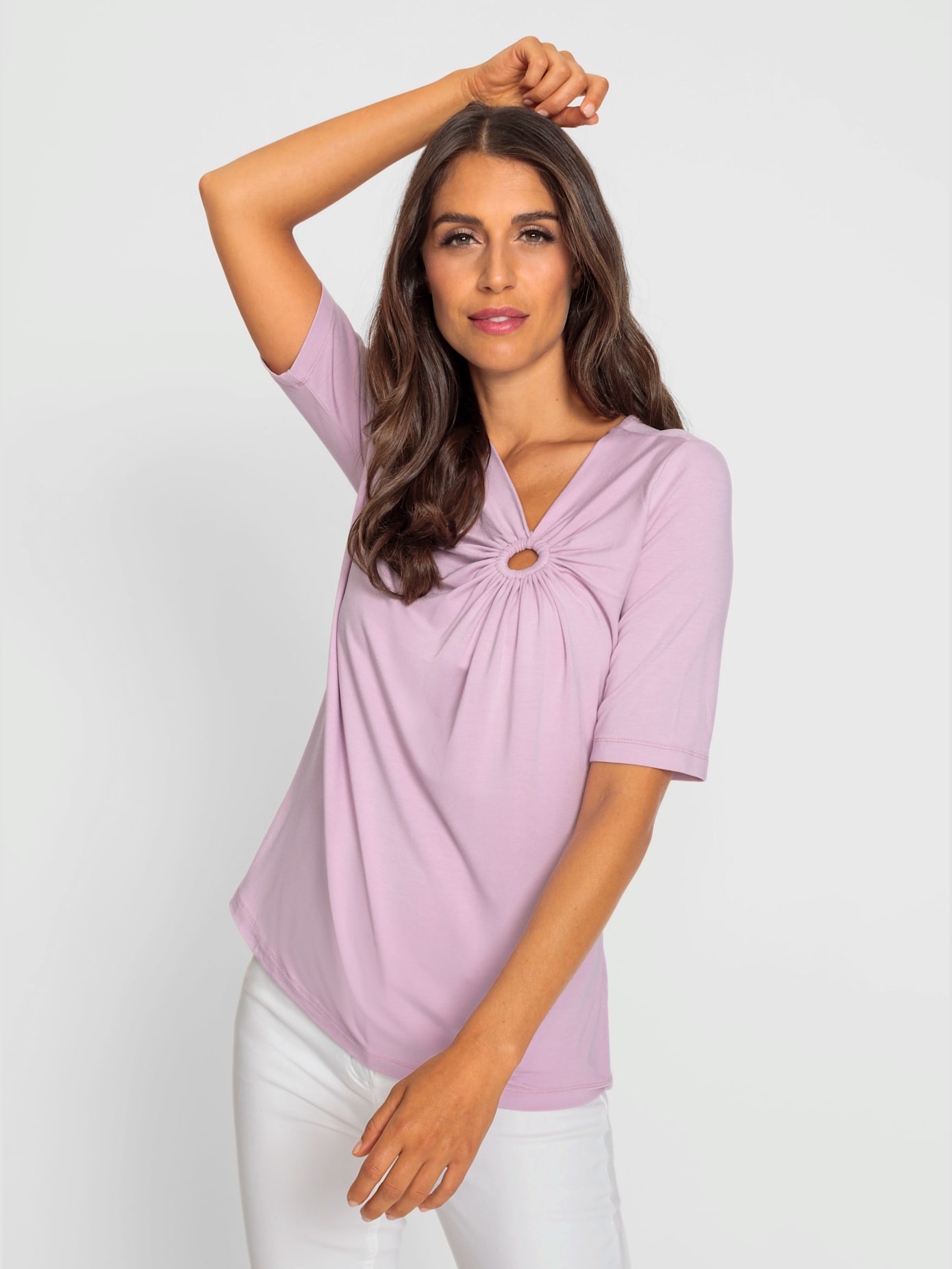 T-shirt encolure asymétrique