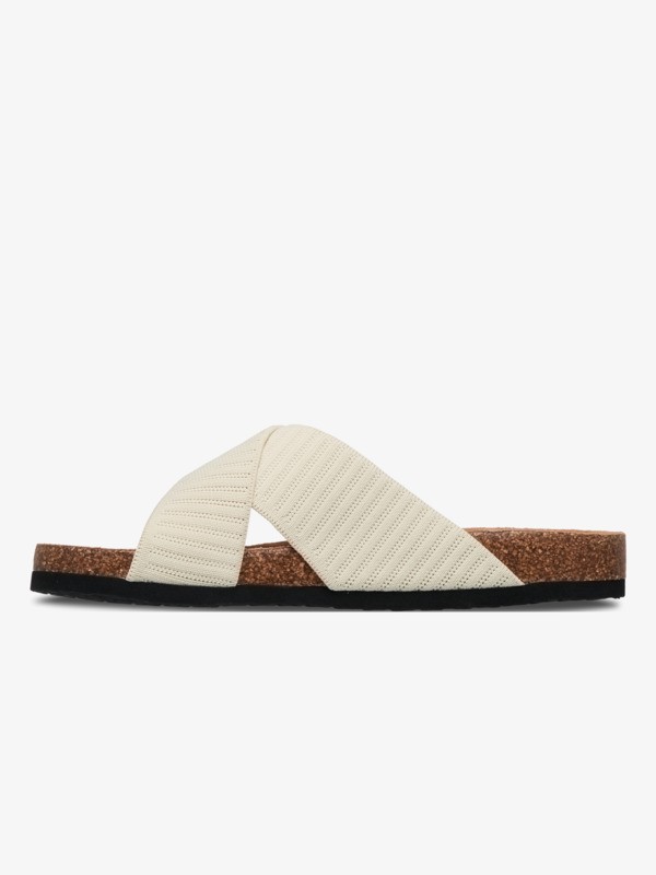 Mannae Crossed Sandales Beige Femme